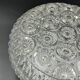 Glashütte Limburg vintage glass ceiling light rose
