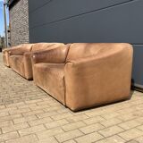 De Sede Ds47 3zit, 2zit, 1zit Buffel leder 5mm NECK Cognac