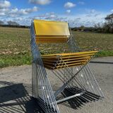 Set Of 6 Vintage Nuova X-line Design Chairs By Niels Jorgen Haugesen