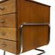 Bureau tubulaire de style Bauhaus du milieu du siècle, design des années 40 en chêne