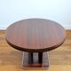 Round dining table with extension 1970s Italian design