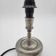 Pair of pewter lamp bases