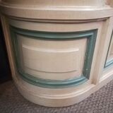 Library curved late nineteenth patina