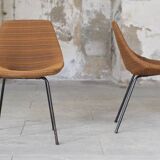 Pair of "barrel" chairs 1965 Pierre Guariche