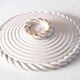 Grand plat spirale Malicorne blanc