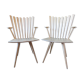 Paire de fauteuils "Mikado" en érable de J.Foersom et P.Hjort Lorenzen
