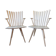 Pair of maple "Mikado" armchairs by J.Foersom and P.Hjort Lorenzen