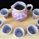 Cider or lemonade service in a Salins les Bains jug.