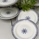 Flat earthenware plates from St Amand