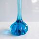Vintage bright blue glass vase