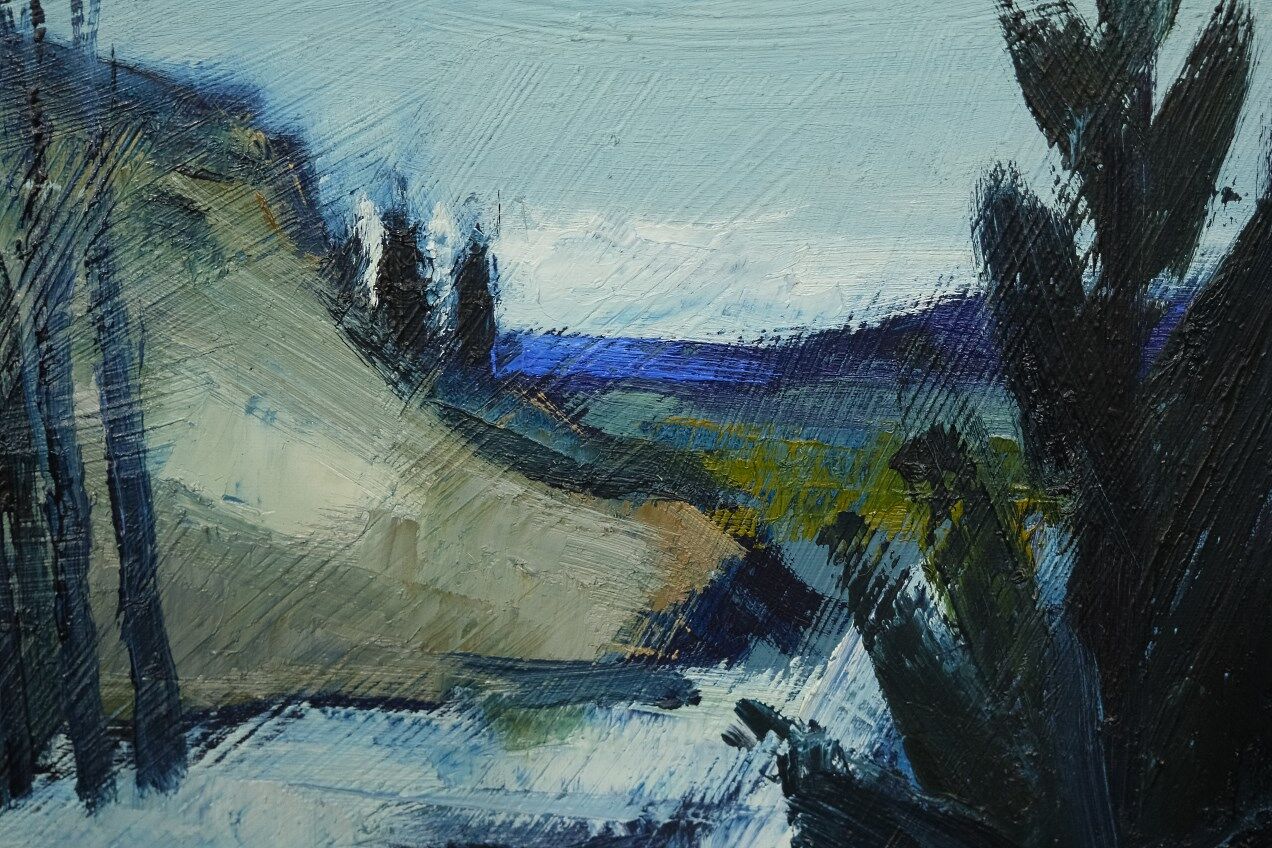 Nils ingvar walterström (1929-1988), swedish modern painting, 1960s, oil on canvas, framed