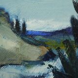 Nils ingvar walterström (1929-1988), swedish modern painting, 1960s, oil on canvas, framed