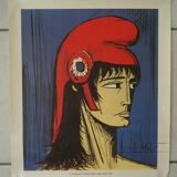 Poster Portrait of Marianne Bernard Buffet Special Edition Vittel 1989