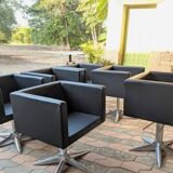 Swivel designer armchairs x6