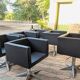 Swivel designer armchairs x6