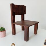 Antique children's chair, folk art, early 20th century