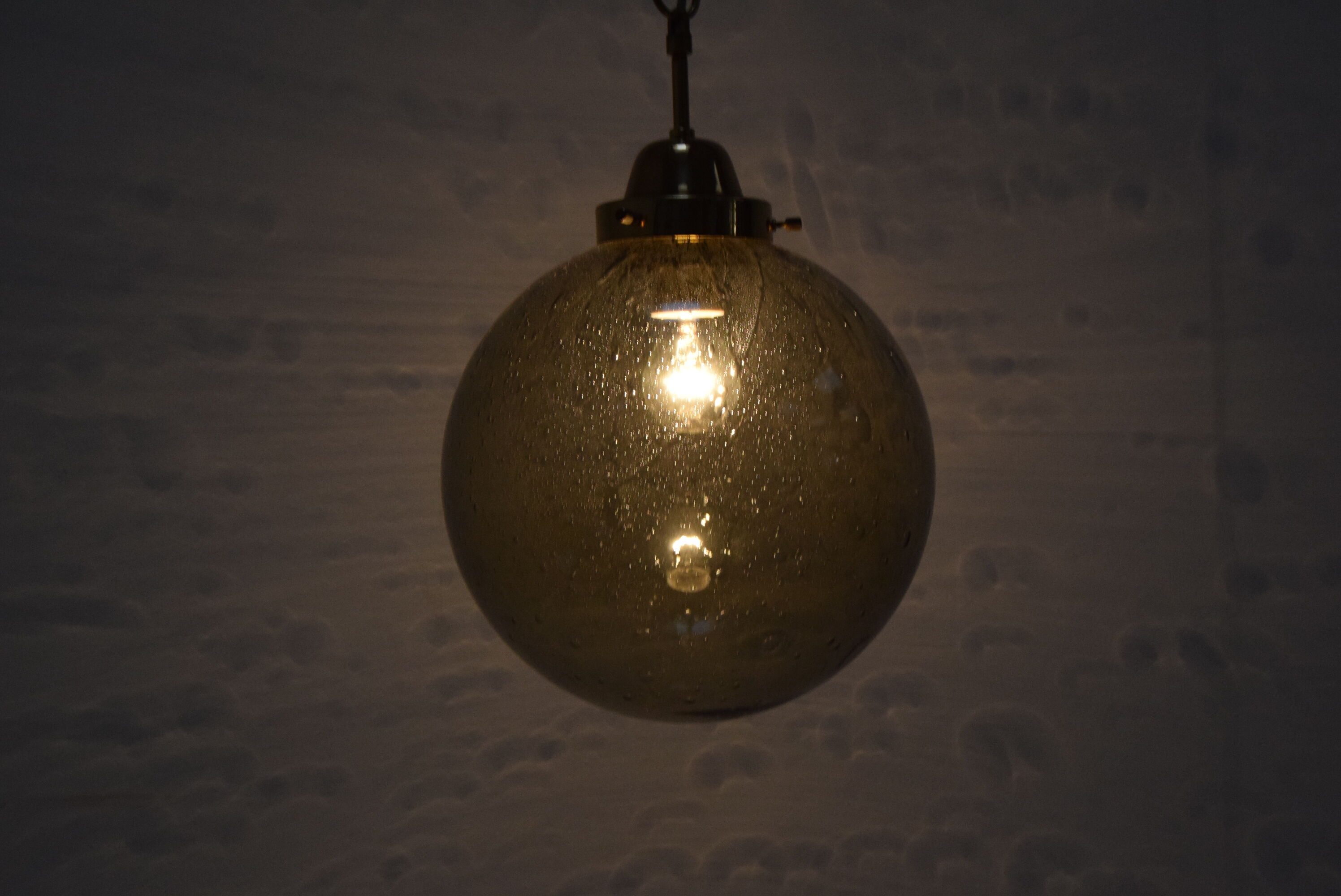 Mid-century Glass Pendant,Kamenicky Senov,1960's.