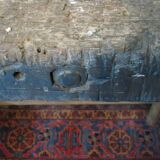 Workbench in solid oak, mid-20th century