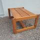Table basse vintage en pin massif, années 1970