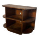 TV cabinet in a row with art deco wooden shelf