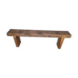 Vintage workshop bench 1960s solid wood