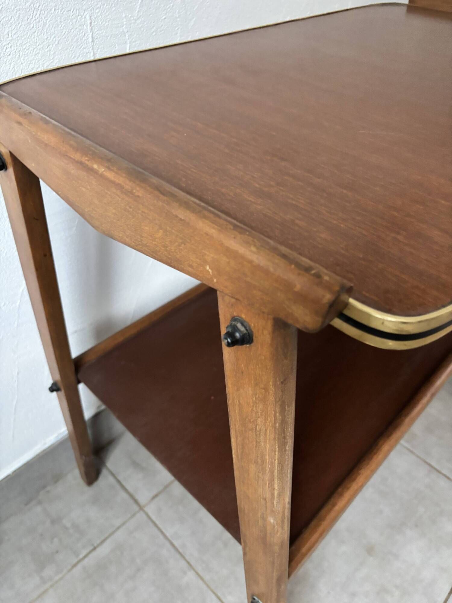Sideboard / Vintage Scandinavian bar cart in teak (1960s)