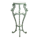 Patinated cast iron harness with marble tops