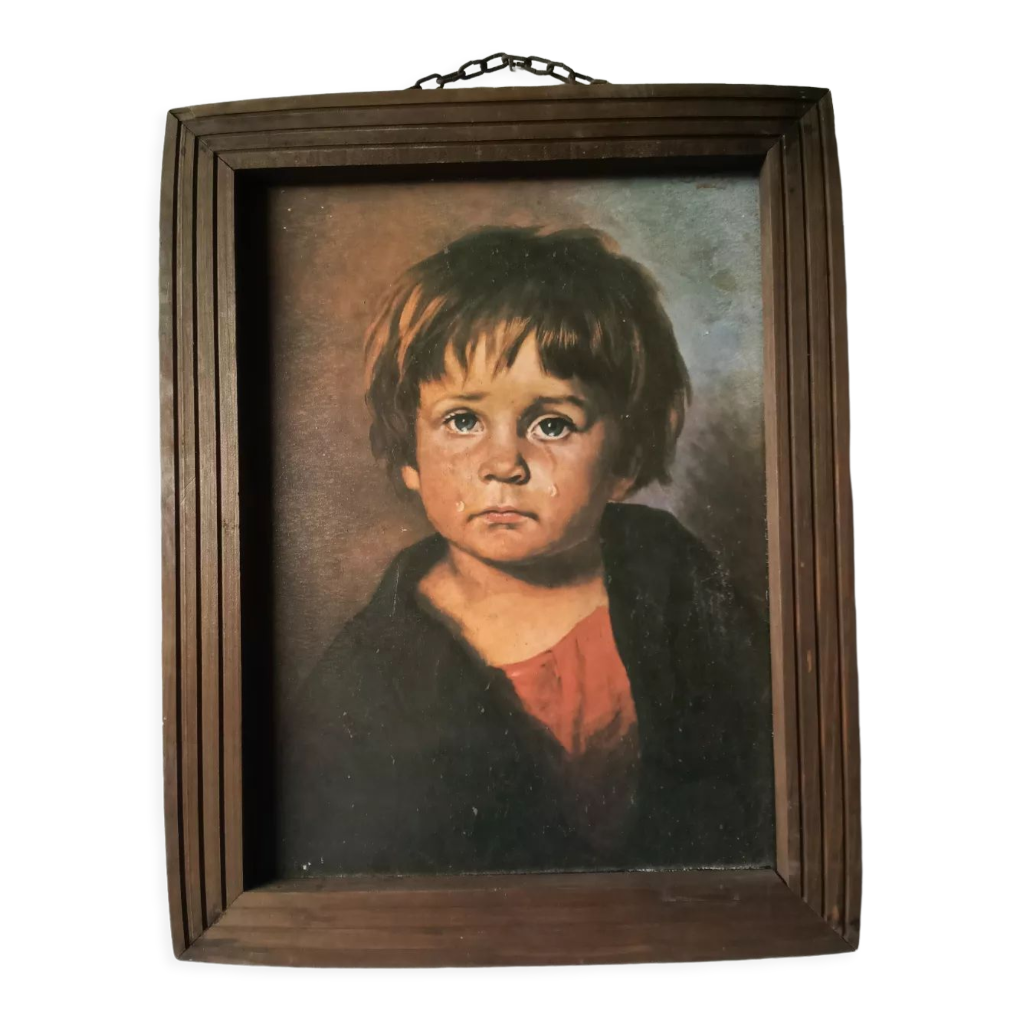 Tableau l'enfant qui pleure Giovanni Bragolin