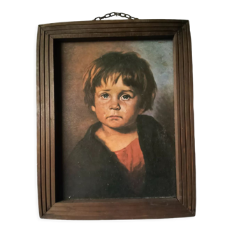 Painting the crying child Giovanni Bragolin