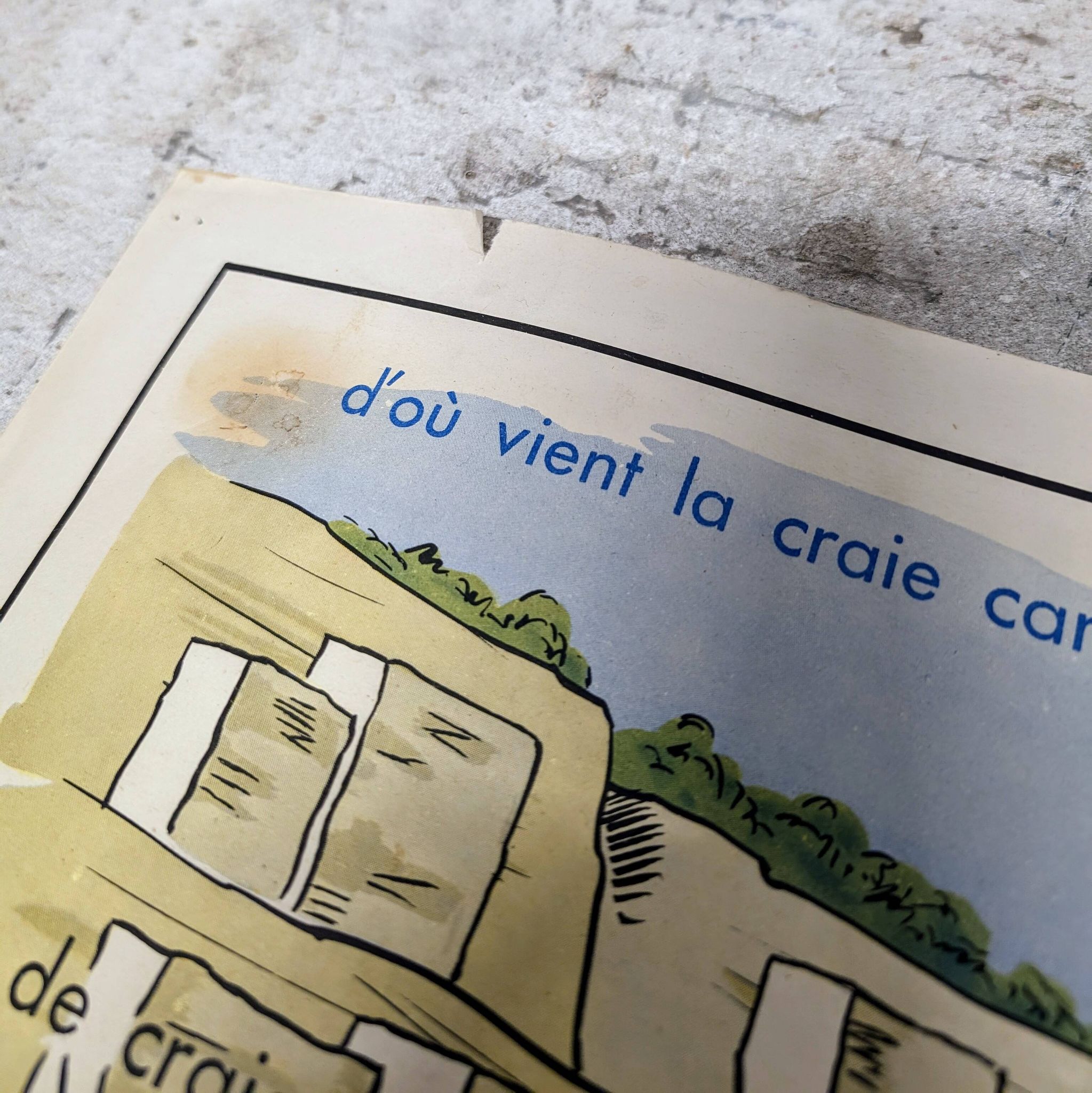 Affiche Scolaire MDI - Le charbon / La craie