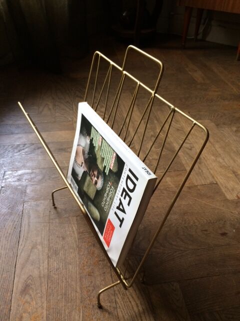 Gold metal magazine holder