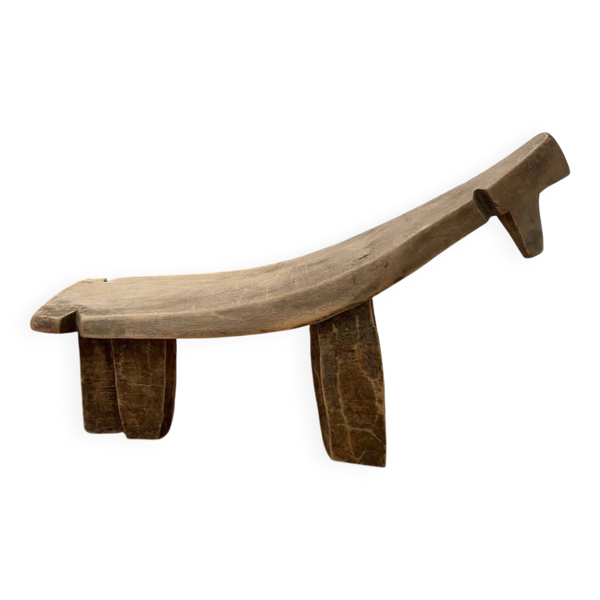 Small zoomorphic wooden bench (Burkina Faso)
