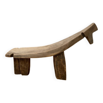 Small zoomorphic wooden bench (Burkina Faso)