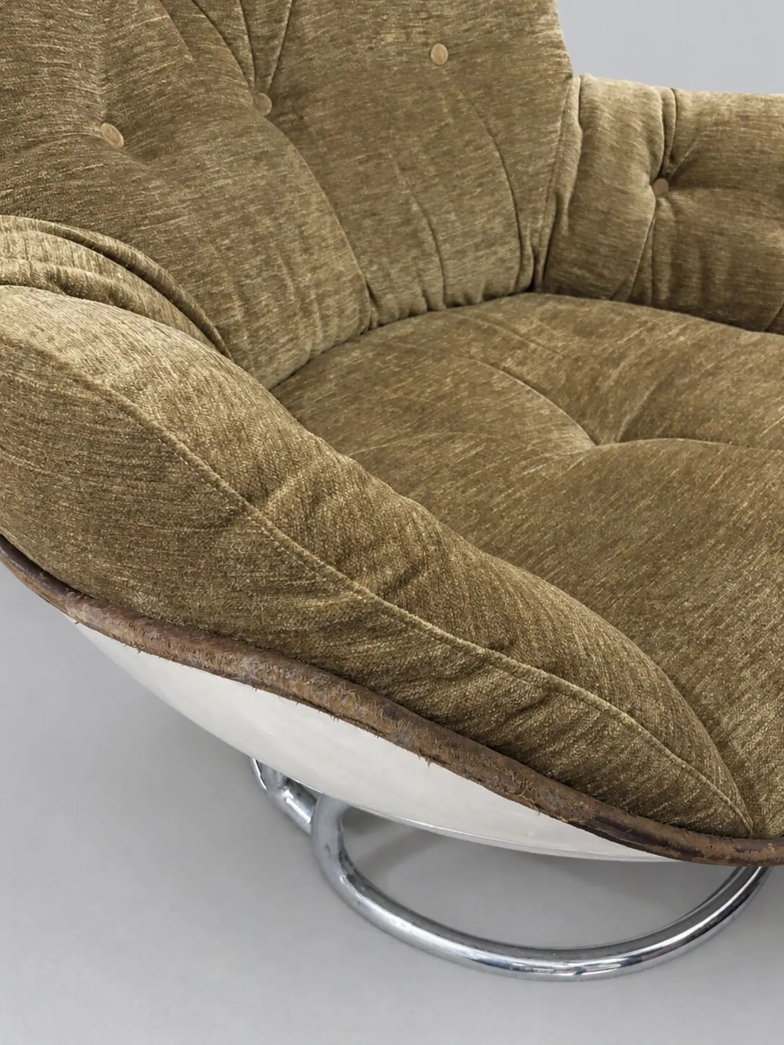 Michel Cadestin Armchair, 1970s, Reupholstered