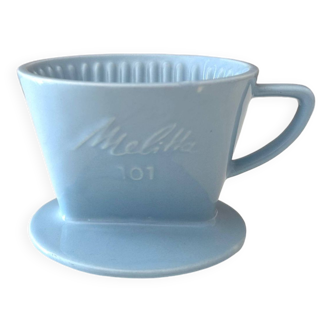 Filtre Melitta 101, bleu clair, filtre à café, barista, fabriqué en Allemagne