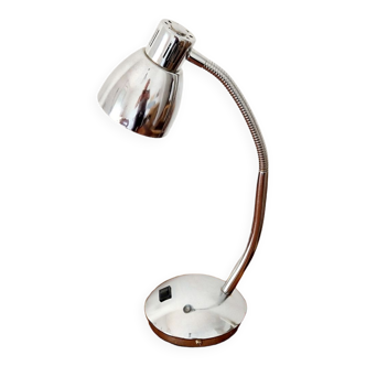 Lampe type cocotte métal chromé