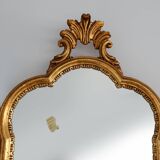 Mid-Century Baroque Style Gilded Mirror, France, 1950s