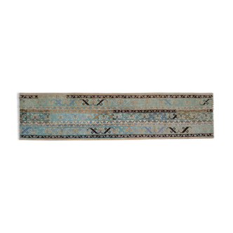 Small Distressed Turkish Runner Rug 79 x 330 cm