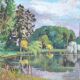 lac de longchamps, 1924, par marcel chalullau (1887-1982)