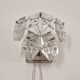 Rare Midcentury Glass Wall Lamp in Style of Kinkeldey, 1960s.