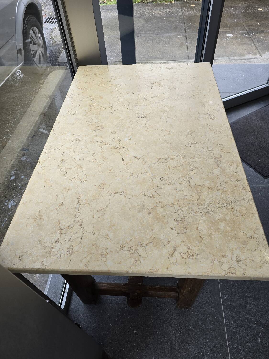 Small farm table with granite top