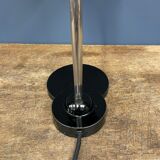 Black Zirax desk lamp with enamel shade from the 1930s