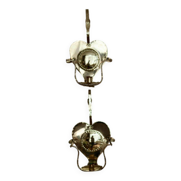Pair Of Mid Century Swedish Brass Sconces by Ahrneberg Sweden