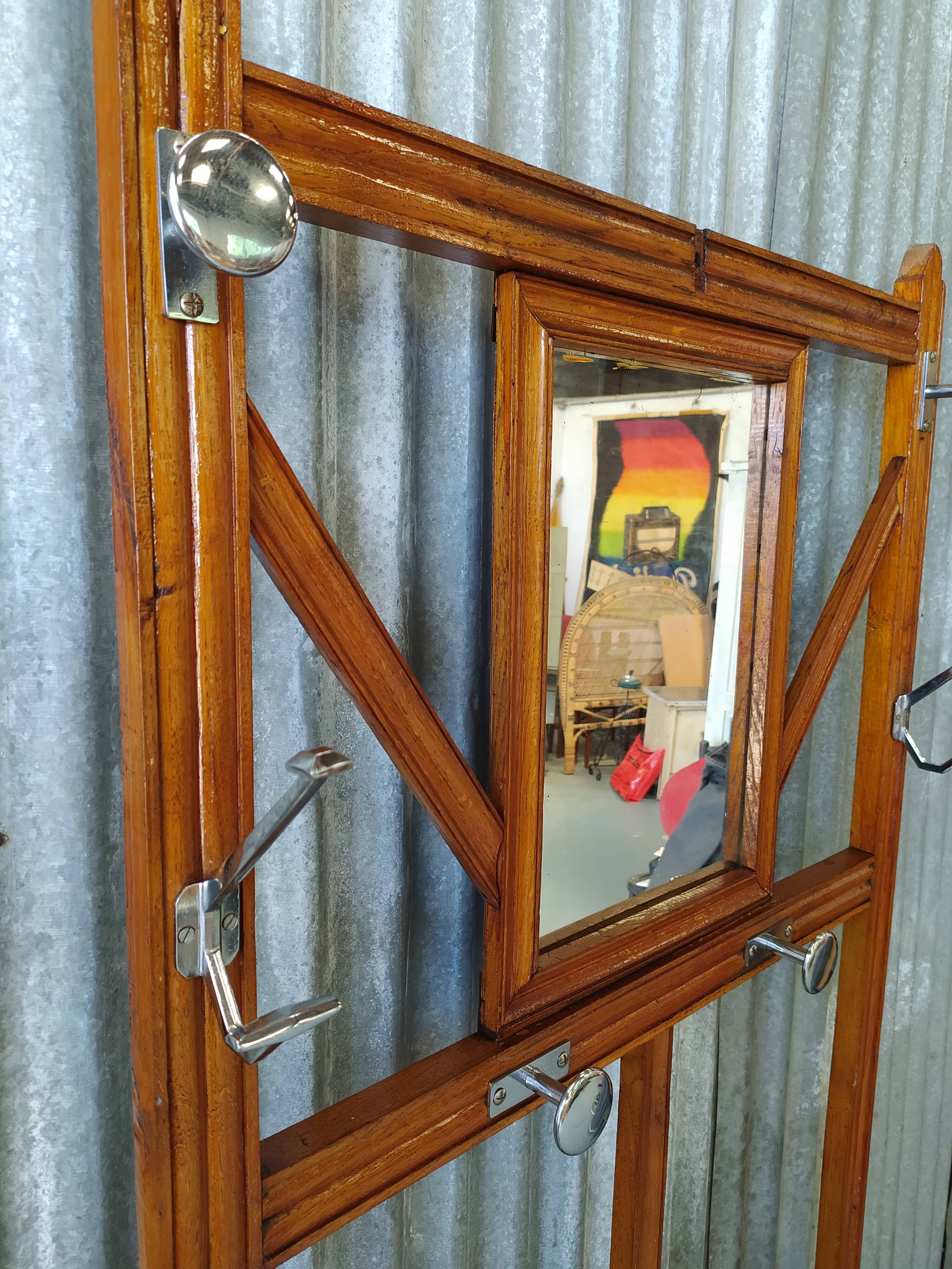 Vintage wardrobe coat door