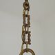 Elegant French Vintage Bronze 5-Light Art Nouveau Style Chandelier