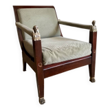 1 fauteuil style Empire / Époque Consulat Retour d'Egypte des années 60