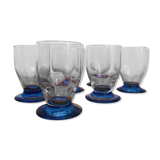 6 glasses with crystal liqueur Daum Nancy