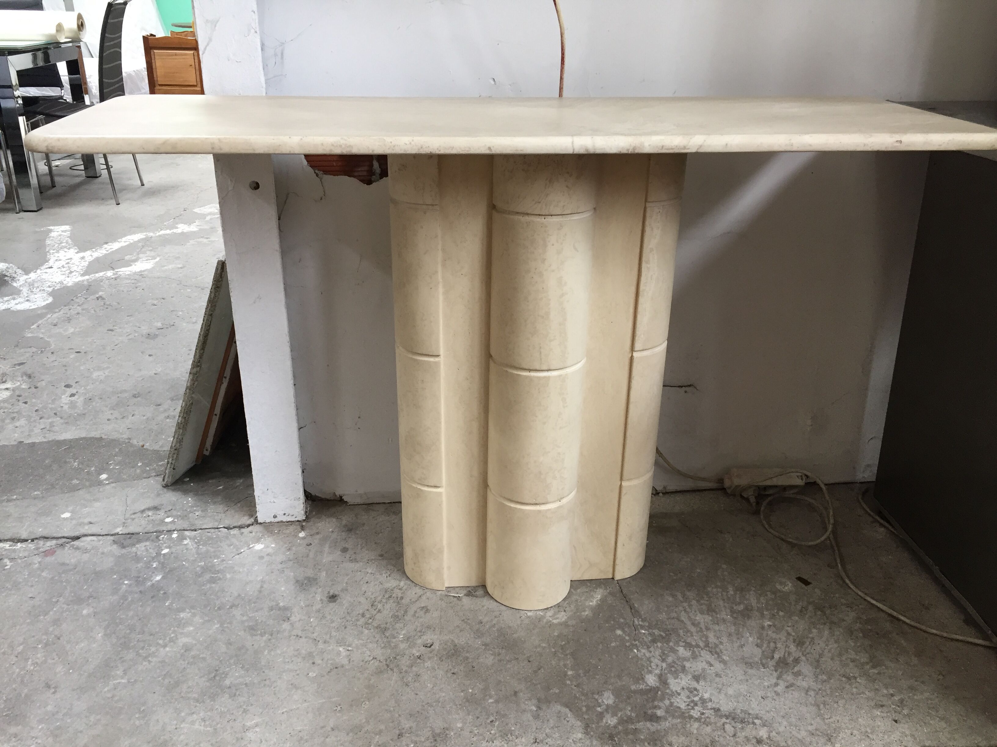 Travertine console years 70/80