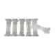 Set de 6 porte couteaux colonnes greek revival 1960 en cristal sonnant