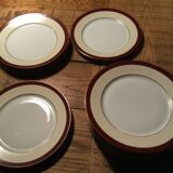 Set of 14 Porcelain Plates from Limoges